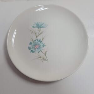 Taylor Smith Ever Yours Aqua Cornflower floral boutonniere 4 BREAD BUTTER PLATES